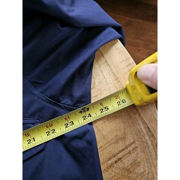 Lauren Ralph Lauren Womens Navy Full Zip Cinch Waist Anorak Jacket Womens Size L - Picture 7 of 7
